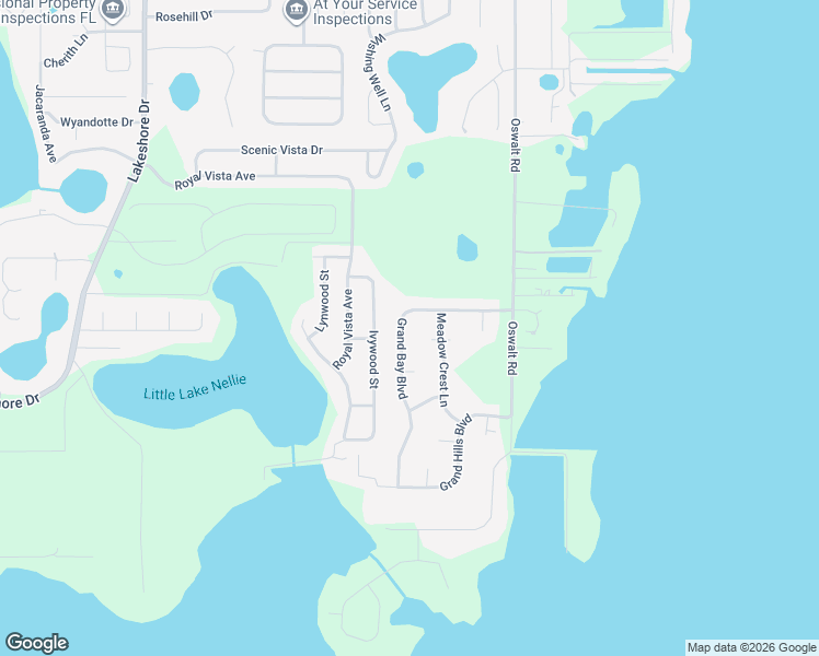 map of restaurants, bars, coffee shops, grocery stores, and more near 11609 Grand Bay Boulevard in Clermont