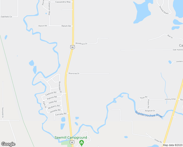 map of restaurants, bars, coffee shops, grocery stores, and more near 33313 Rowntree Drive in Dade City