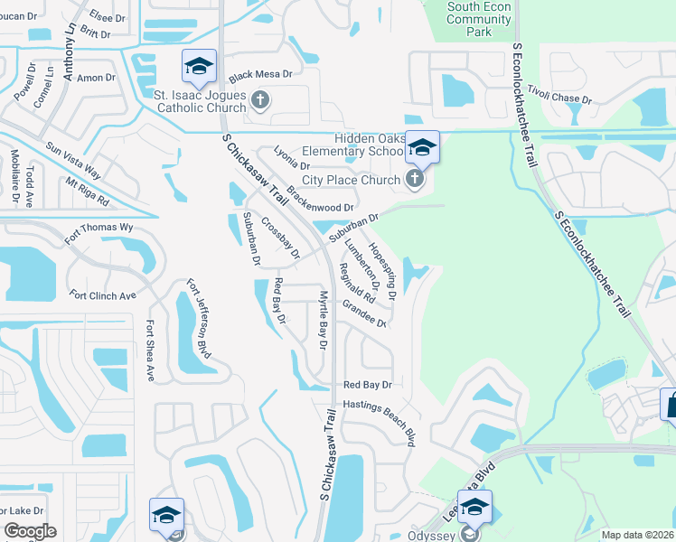map of restaurants, bars, coffee shops, grocery stores, and more near 4824 Reginald Road in Orlando