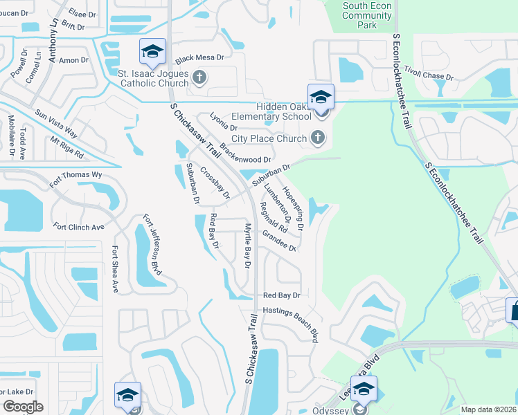 map of restaurants, bars, coffee shops, grocery stores, and more near 4824 Reginald Road in Orlando