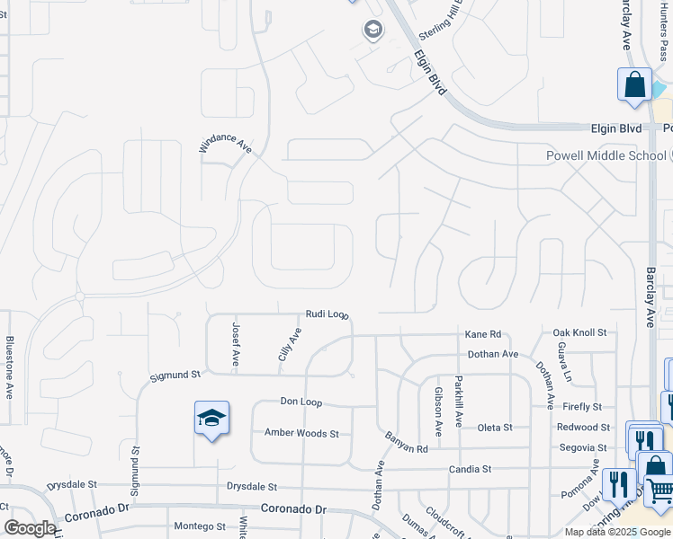 map of restaurants, bars, coffee shops, grocery stores, and more near 13454 Golden Lime Avenue in Spring Hill
