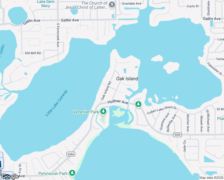 map of restaurants, bars, coffee shops, grocery stores, and more near 2305 Cross Lake Road in Belle Isle