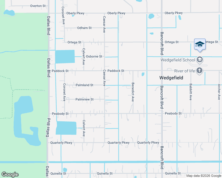 map of restaurants, bars, coffee shops, grocery stores, and more near 4101 Caesar Avenue in Orlando