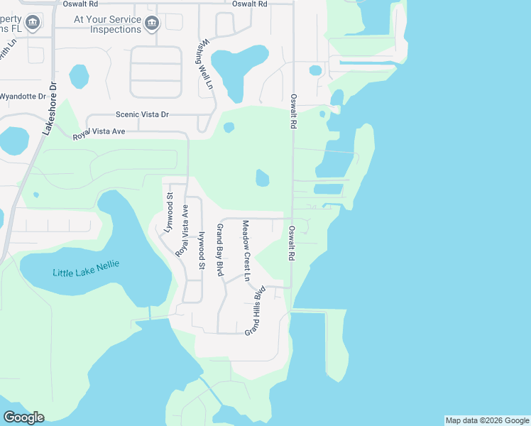 map of restaurants, bars, coffee shops, grocery stores, and more near 11719 Grand Bay Boulevard in Clermont