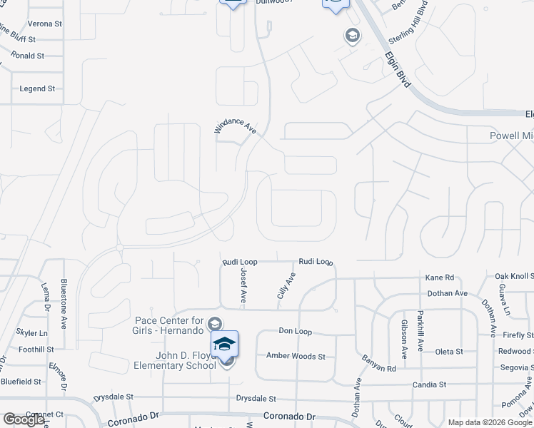 map of restaurants, bars, coffee shops, grocery stores, and more near 3734 Sterling Hill Blvd in Spring Hill