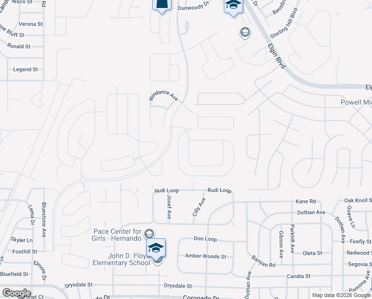 map of restaurants, bars, coffee shops, grocery stores, and more near 13196 Golden Lime Avenue in Spring Hill