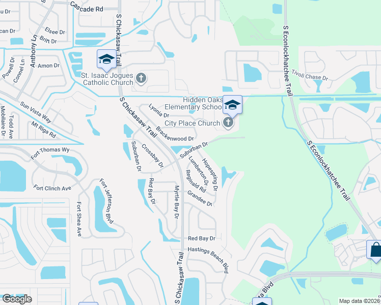 map of restaurants, bars, coffee shops, grocery stores, and more near 4701 Hopespring Drive in Orlando