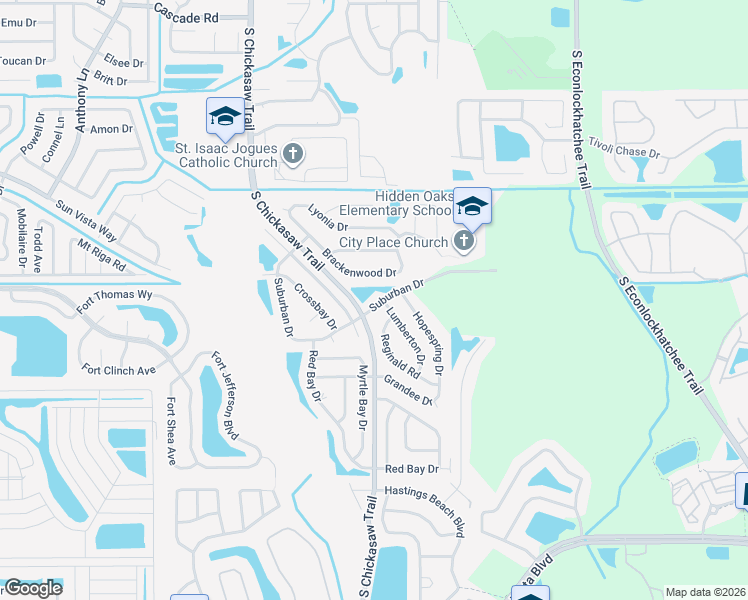 map of restaurants, bars, coffee shops, grocery stores, and more near 8741 Suburban Drive in Orlando