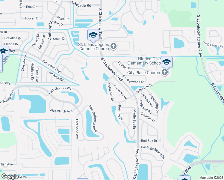 map of restaurants, bars, coffee shops, grocery stores, and more near 8577 Crossbay Drive in Orlando