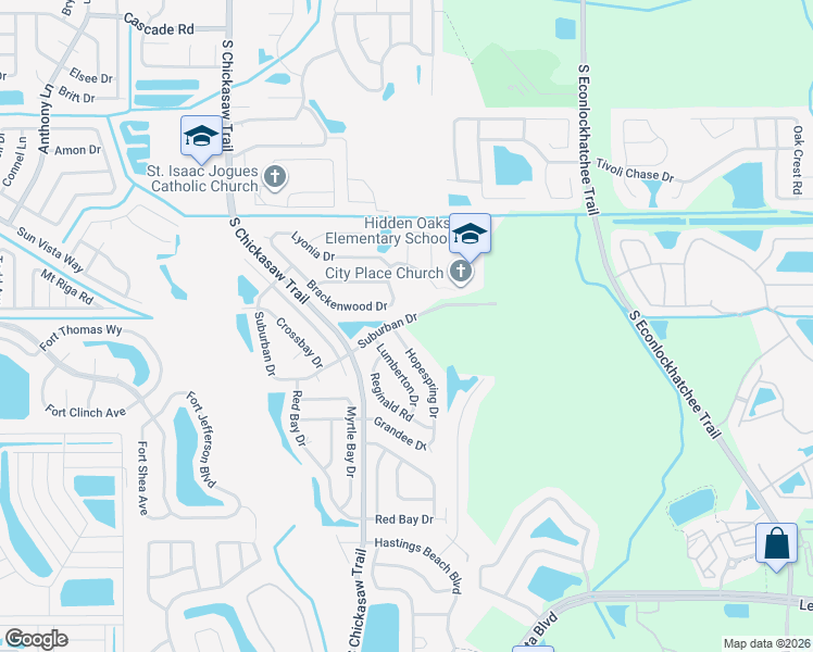 map of restaurants, bars, coffee shops, grocery stores, and more near 4701 Hopespring Drive in Orlando