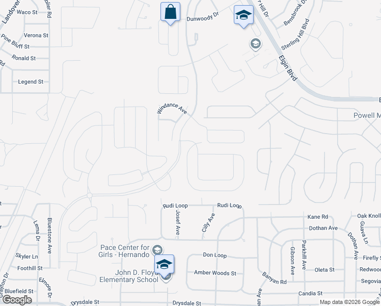 map of restaurants, bars, coffee shops, grocery stores, and more near 3734 Sterling Hill Boulevard in Spring Hill