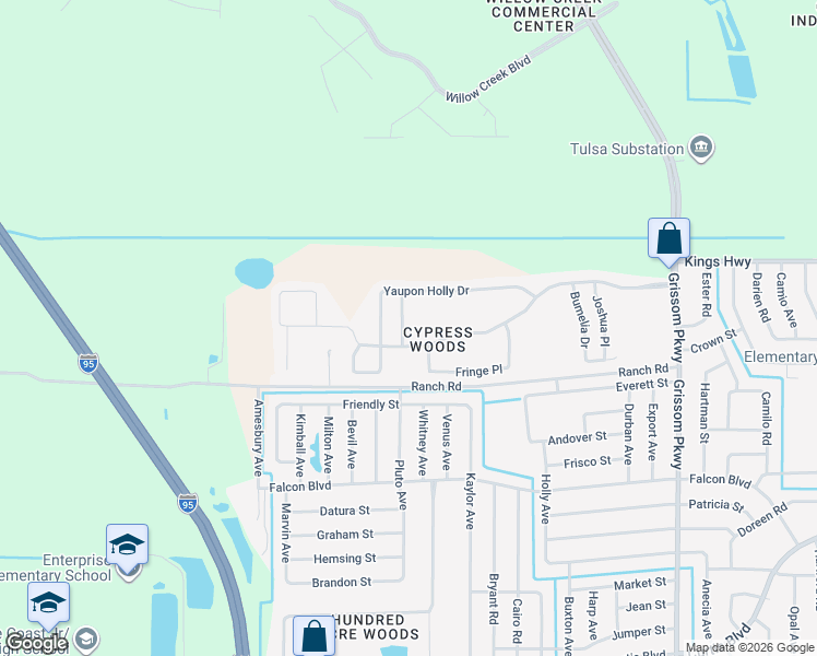 map of restaurants, bars, coffee shops, grocery stores, and more near 5380 Cinnamon Fern Boulevard in Cocoa