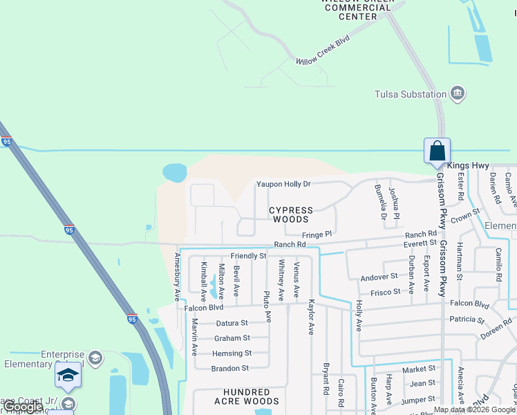 map of restaurants, bars, coffee shops, grocery stores, and more near 5553 Yaupon Holly Drive in Cocoa