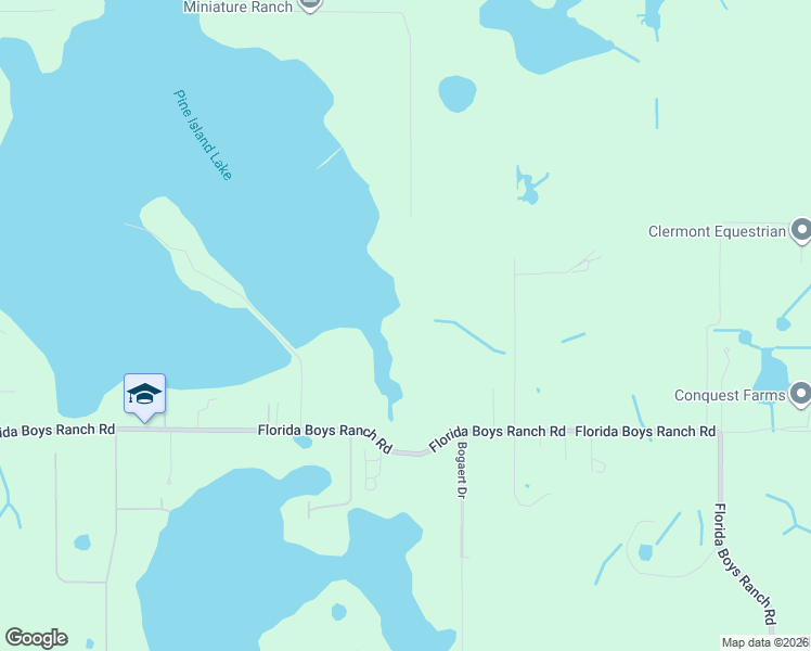 map of restaurants, bars, coffee shops, grocery stores, and more near 8335 Florida Boys Ranch Road in Groveland