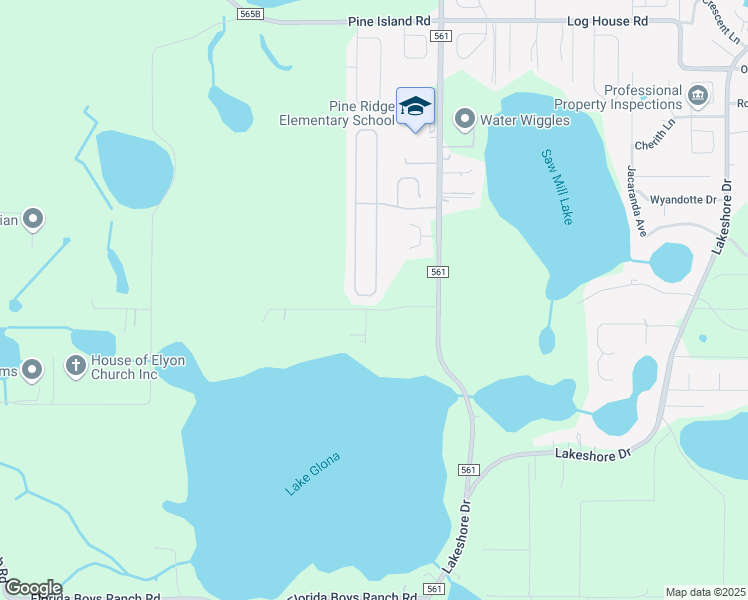 map of restaurants, bars, coffee shops, grocery stores, and more near 10271 Lenox Street in Clermont