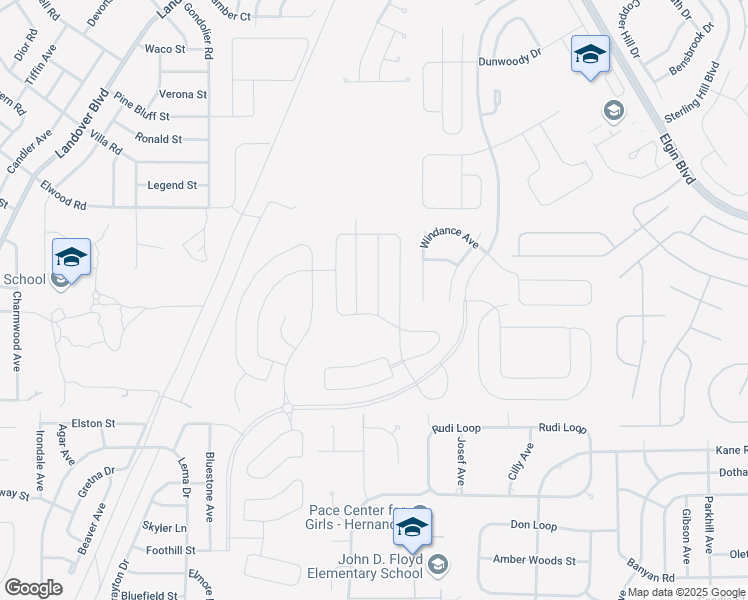 map of restaurants, bars, coffee shops, grocery stores, and more near 3611 Windance Ave in Spring Hill