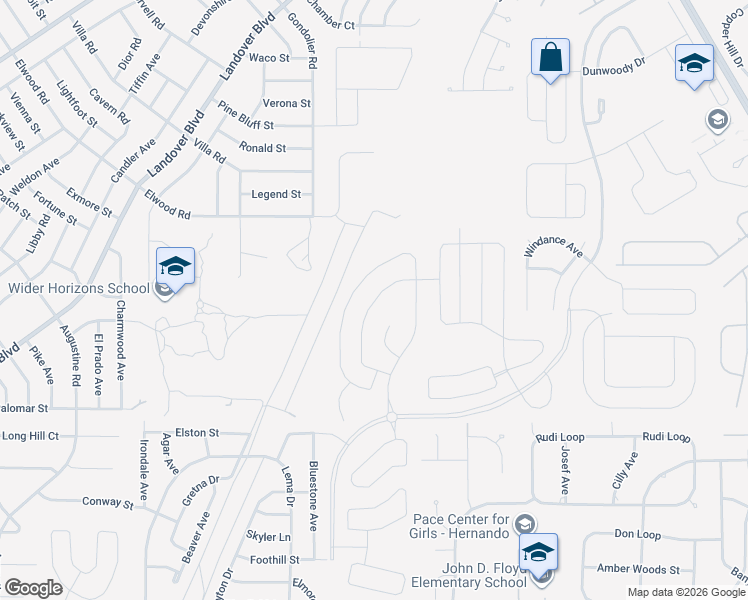 map of restaurants, bars, coffee shops, grocery stores, and more near 12423 Swallow Nest Road in Spring Hill