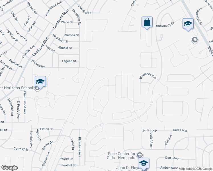 map of restaurants, bars, coffee shops, grocery stores, and more near 3793 Hornbeam Road in Spring Hill