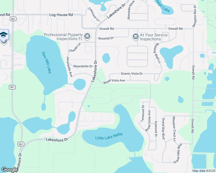 map of restaurants, bars, coffee shops, grocery stores, and more near in Clermont