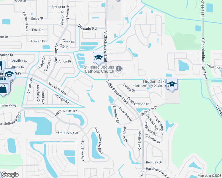map of restaurants, bars, coffee shops, grocery stores, and more near 4308 Neko Court in Orlando