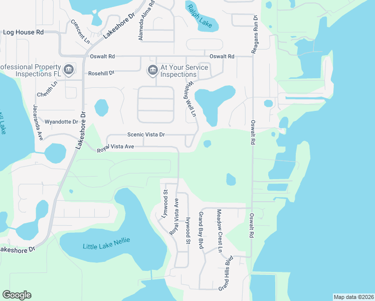map of restaurants, bars, coffee shops, grocery stores, and more near 9704 Royal Vista Avenue in Clermont