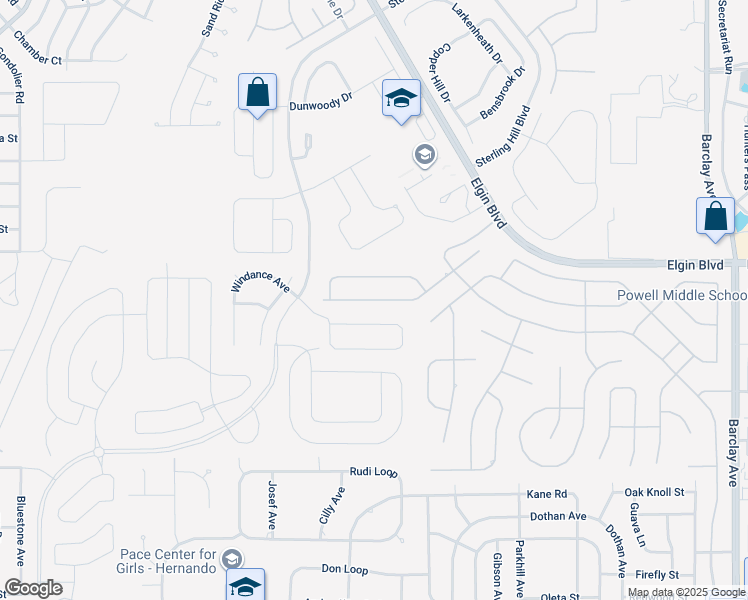 map of restaurants, bars, coffee shops, grocery stores, and more near 13198 Linzia Lane in Spring Hill