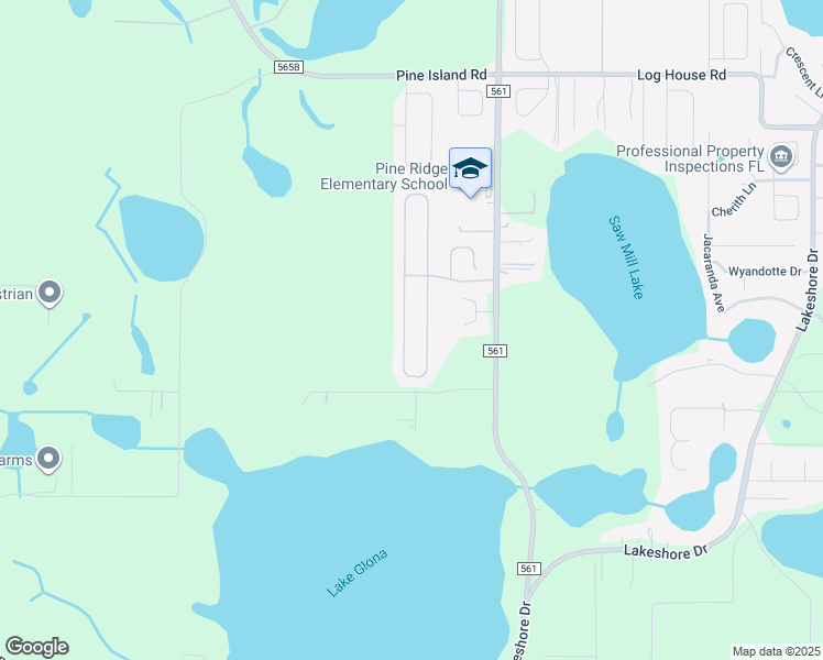 map of restaurants, bars, coffee shops, grocery stores, and more near 9906 Lenox Street in Clermont