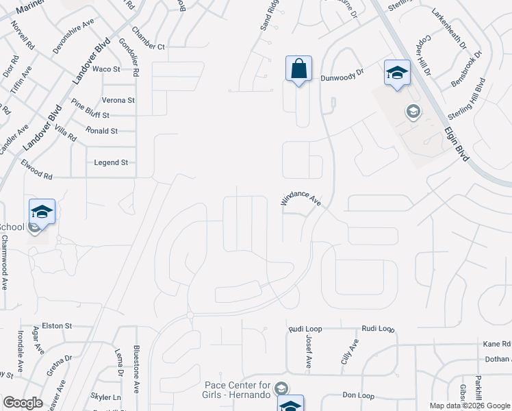 map of restaurants, bars, coffee shops, grocery stores, and more near 4176 Feldspar Lane in Spring Hill