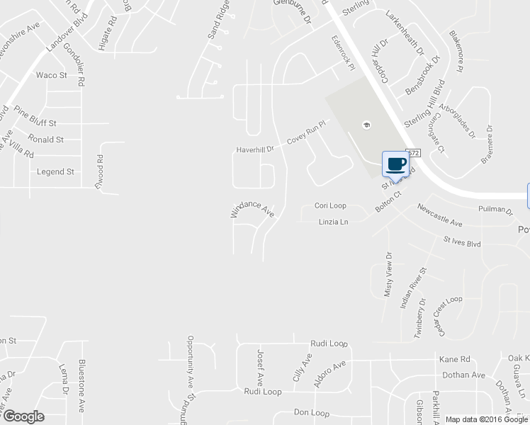 map of restaurants, bars, coffee shops, grocery stores, and more near 3915 Crossline Drive in Spring Hill
