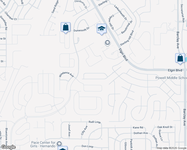 map of restaurants, bars, coffee shops, grocery stores, and more near 13206 Cori Loop in Spring Hill