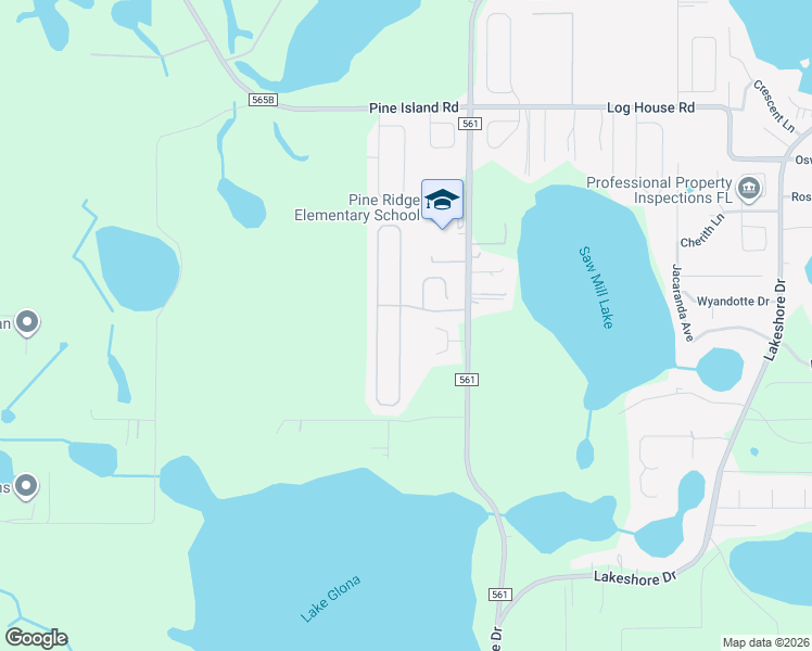 map of restaurants, bars, coffee shops, grocery stores, and more near 10211 Lenox Street in Clermont