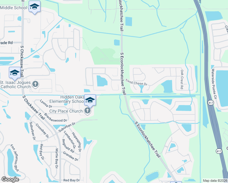 map of restaurants, bars, coffee shops, grocery stores, and more near 4931 Sweet Cedar Circle in Orlando