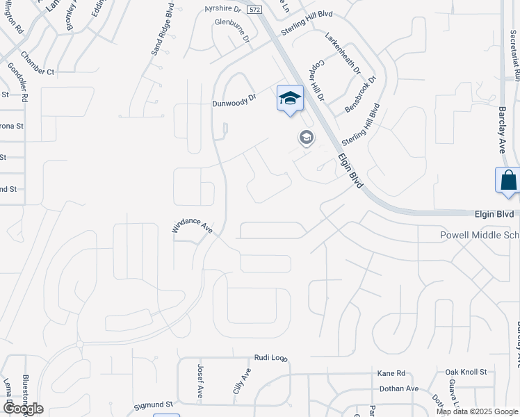 map of restaurants, bars, coffee shops, grocery stores, and more near 3964 Bramblewood Loop in Spring Hill