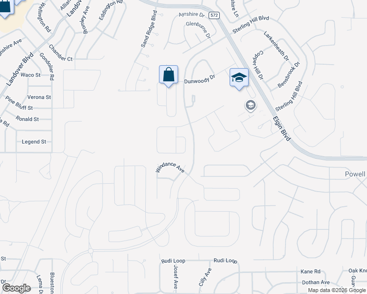 map of restaurants, bars, coffee shops, grocery stores, and more near 13107 Haverhill Drive in Spring Hill