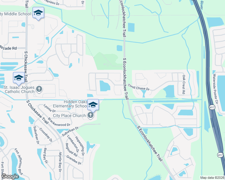 map of restaurants, bars, coffee shops, grocery stores, and more near 4931 Sweet Cedar Circle in Orlando