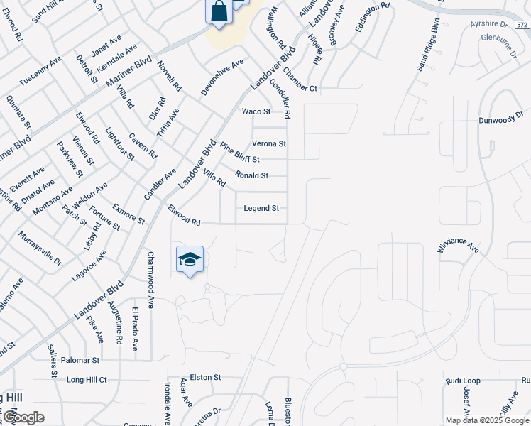 map of restaurants, bars, coffee shops, grocery stores, and more near 4234 Elwood Road in Spring Hill