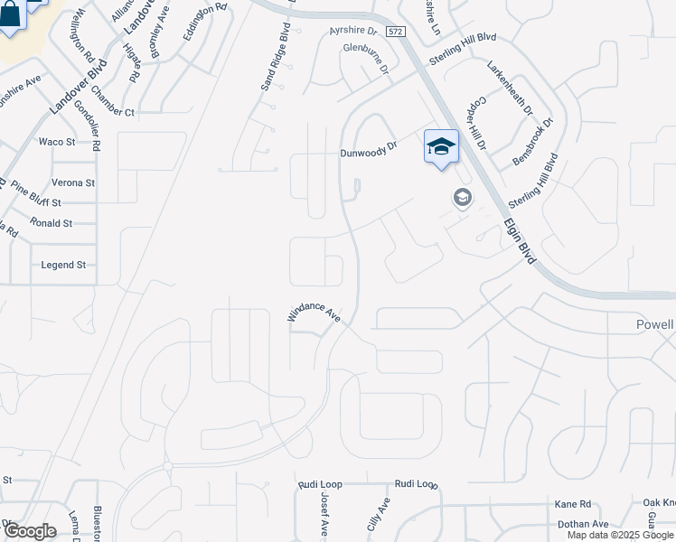 map of restaurants, bars, coffee shops, grocery stores, and more near 13082 Haverhill Drive in Spring Hill