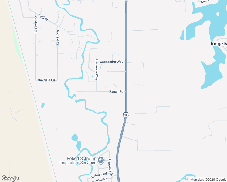 map of restaurants, bars, coffee shops, grocery stores, and more near 33160 Ranch Road in Dade City