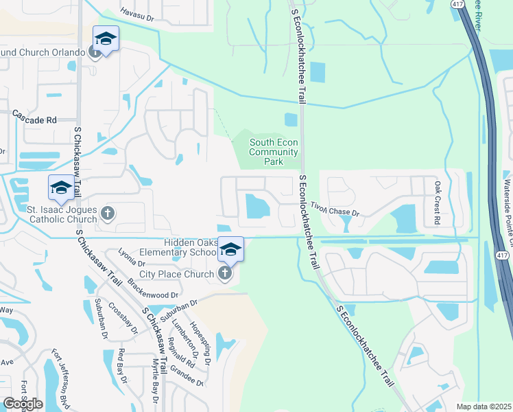 map of restaurants, bars, coffee shops, grocery stores, and more near 9140 Tivoli Chase Drive in Orlando