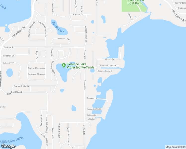 map of restaurants, bars, coffee shops, grocery stores, and more near 10026 Southglen Drive in Clermont