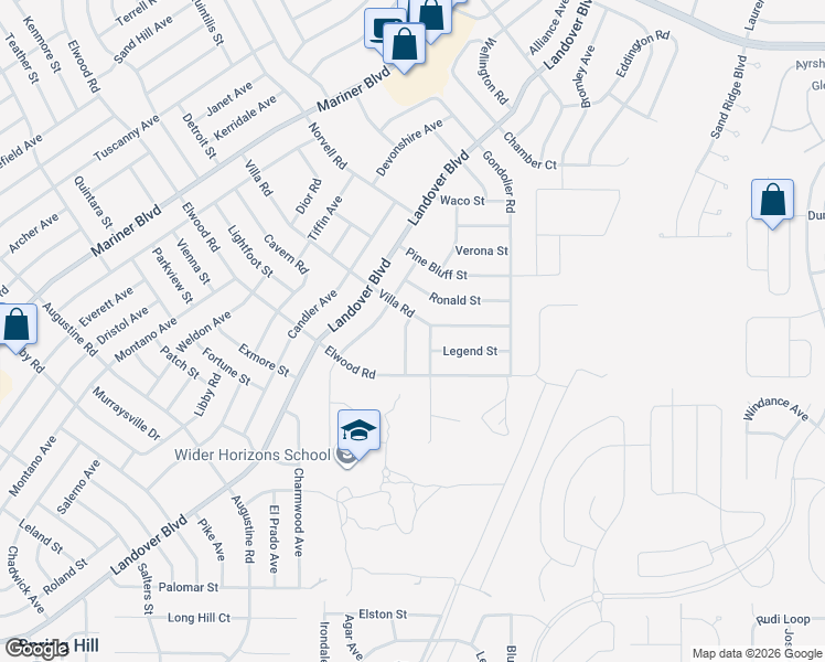 map of restaurants, bars, coffee shops, grocery stores, and more near 4230 Tacoma Avenue in Spring Hill