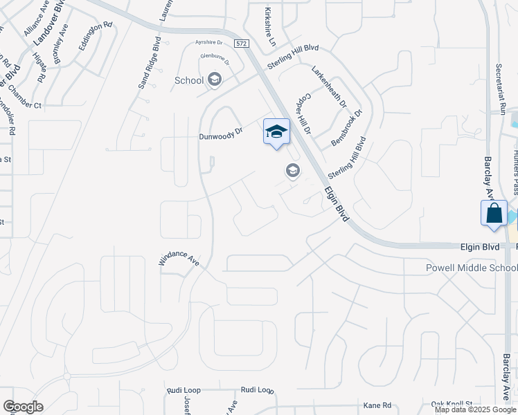 map of restaurants, bars, coffee shops, grocery stores, and more near Bramblewood Loop in Spring Hill