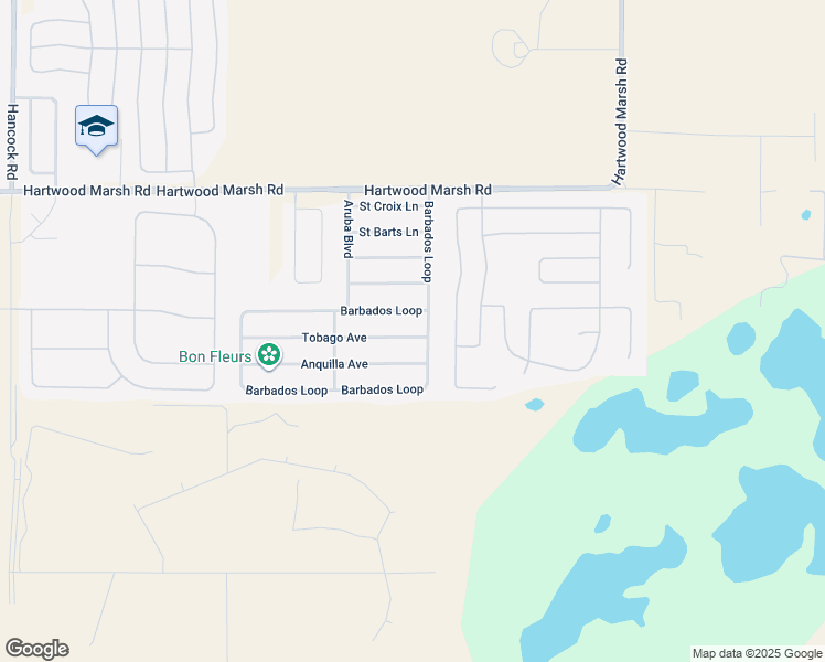 map of restaurants, bars, coffee shops, grocery stores, and more near 3128 Tobago Avenue in Clermont
