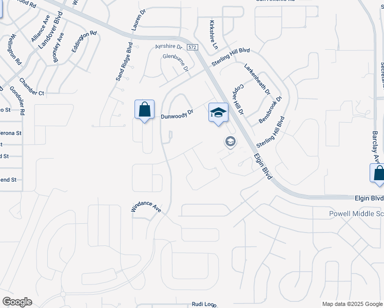 map of restaurants, bars, coffee shops, grocery stores, and more near 4275 Bramblewood Loop in Spring Hill