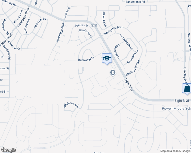 map of restaurants, bars, coffee shops, grocery stores, and more near 13740 Covey Run Place in Spring Hill