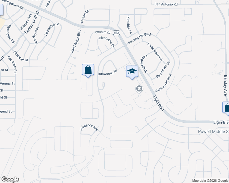 map of restaurants, bars, coffee shops, grocery stores, and more near 13719 Covey Run Place in Spring Hill