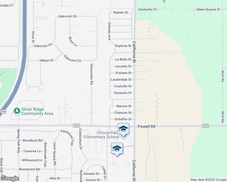 map of restaurants, bars, coffee shops, grocery stores, and more near 16101 Fruitville Street in Brooksville