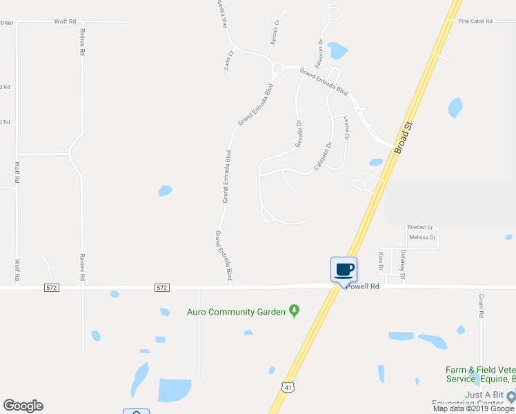 map of restaurants, bars, coffee shops, grocery stores, and more near 4287 Caskie Place in Brooksville