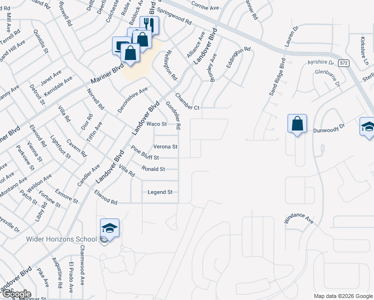 map of restaurants, bars, coffee shops, grocery stores, and more near 4336 Gondolier Road in Spring Hill