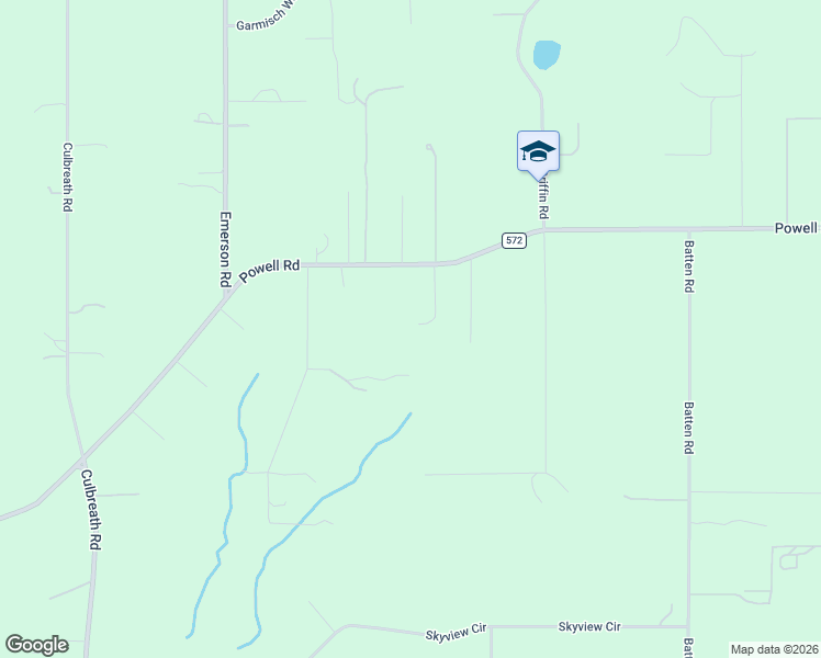 map of restaurants, bars, coffee shops, grocery stores, and more near 22380 Powell Road in Brooksville